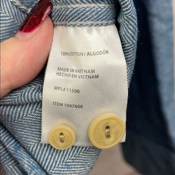 Weatherproof. Men's Long sleeve button down casual shirt. Blue. XL - Picture 7 of 9